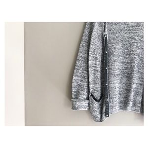 H&M Mixed Media Cardigan